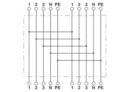 Phoenix 1414755   QPD H 4PE1,5 4X5-10 BK 