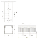Unex Verdrahtungskanal RAL7030  40.40.77 