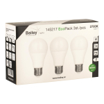 BAIL EcoPack 3pcs LED A60 E27     145217 