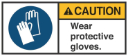 HEIN 189159 ANSI-Aufkleber CAUTION Wear 