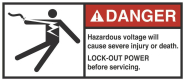 HEIN 189006 ANSI-Aufkleber DANGER Hazard 