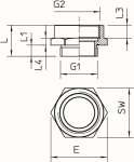 OBO 165 ADA PG13-M20 Adapter PG-M 