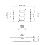 Nobile Verbinder starr Flex   5011510015 