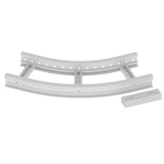 Flachbogen 45  halogenfrei grau 85x300 R 