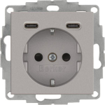 Berker Steckdose SCHUKO/USB CC  48151404 