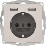 Berker Steckdose SCHUKO/USB Q.x 48036084 