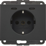 Berker Steckdose SCHUKO/USB CC  48157006 
