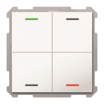 MDT Taster Light 63 4-fach RGBW mit 