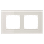 MDT BE-GTR2W.01 Glasrahmen 2fach Weiß 