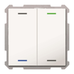 MDT Taster Light 63 2-fach RGBW Reinweiß 