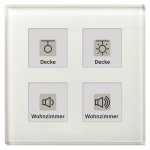 MDT BE-GT04W.01 Glastaster 4fach Plus 