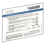 KAIS Schott-Kennzeichnungsschild 9473-92 