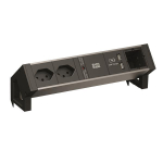 Bachmann DESK2 ALU BLACK 2xT13   937.003 