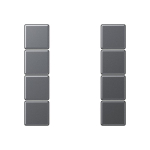 Jung Tastensatz 4fach kpl     A504TSAANM 