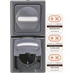 Kopp BLUE ELECTRIC-Aus-/W/m    anthrazit 