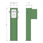 Walther Energiesäule Edelstahl  84221150 