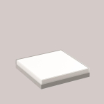 RZB FLAT SLIM square, weiß,   982676.004 