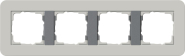 GIRA 0214422 Abdeckrahmen 4fach E3 