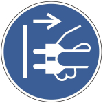 HEIN 23032 Gebotsschild Netzstecker 