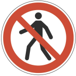 HEIN 30357 Verbotsschild Für Fußgänger 