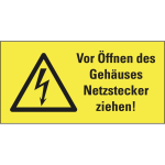 HEIN 1594 Warnschild Vor Öffnen des 