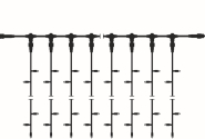 S&H Ersatzstrang f.LED Drape Lite  58317 