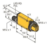 Turck Opto Sensor Basisgerät     MIAD9FQ 