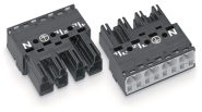 WAGO 770-214 Stecker,4-polig,schwarz 