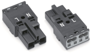 WAGO 770-212 Stecker,2-polig,schwarz 