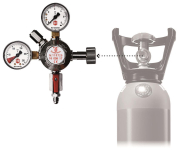 CLAGE Druckminderer für CO2-  4100-44120 