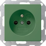 GIRA 011002 Steckdose Erdstift KS grün 