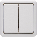 KOPP Serienschalter AP arktis- 513502002 