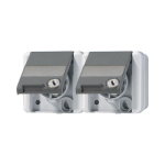 JG SCHUKO-Zweifach-Steckdose  8220 NAWSL 