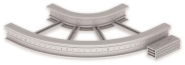 Unex Flachbogen 90  lichtgrau   67626-04 