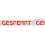 HEIN 186004 Klebeband GESPERRT weiß/rot 