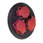 Bachmann Einsatz 3-fach m.Deckel 910.105 