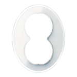 Elso Glasrahmen 2f f.Steckdose WDE011409 