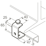 Legrand SC851 Holmklemmstück 41x41 zum 