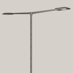 BEGA E-Aufsatzleuchte silber    77758AK3 