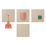 Jung Notrufset Serie LS  NRS LC 0834 243 