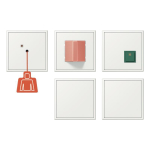 Jung Notrufset m.USV   NRS LC 0834-2 210 