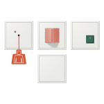 Jung Notrufset Serie LS  NRS LC 0834 210 