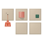 Jung Notrufset m.USV   NRS LC 0834-2 243 