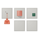 Jung Notrufset m.USV   NRS LC 0834-2 205 