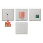 Jung Notrufset Serie LS  NRS LC 0834 205 