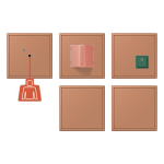 Jung Notrufset m.USV   NRS LC 0834-2 236 