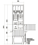 GSAB Zähleranschlußsäule    08.00.1P21V5 