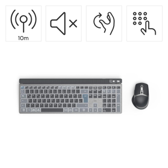 Hama Tastatur-Maus-Set WKM-750 gr 173069 