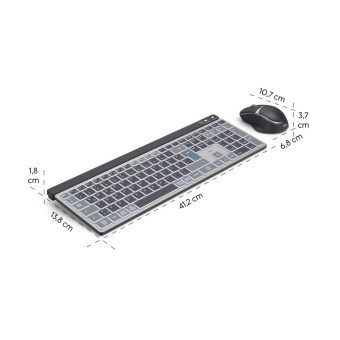 Hama Tastatur-Maus-Set WKM-750 gr 173069 