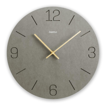 Hama Wanduhr Kreta grau           185881 